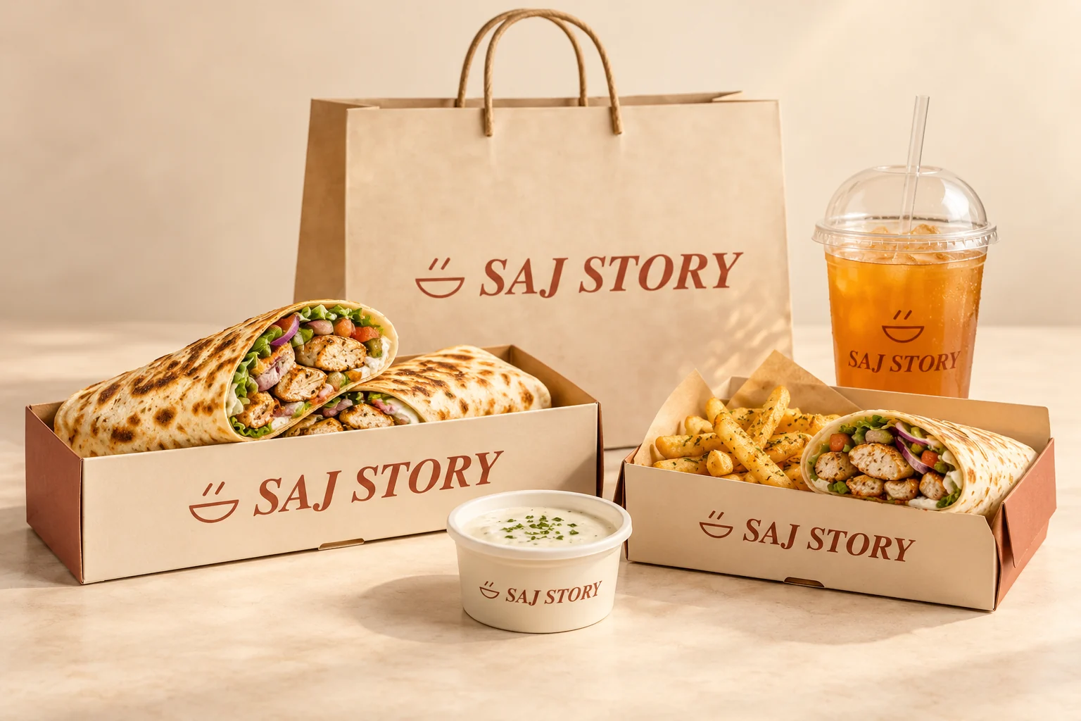 SAJ STORY complete brand concept